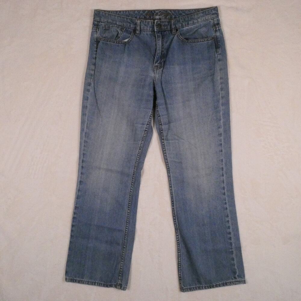 Tommy Hilfiger Boyfriend Jeans Size 12 Short Distressed Straight Leg Y2K 2007